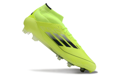 Adidas F50 Elite Mid FG High-Tops Soccer Cleats - Yellow/Blue/White
