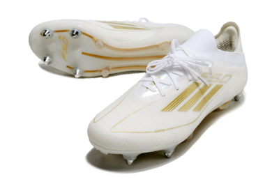 Adidas F50 Elite SG Low-Tops Soccer Cleats - White/Gold