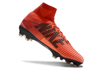 Nike Zoom Superfly 5 Elite FG High-Tops Soccer Cleats - Red/Black