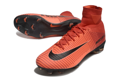 Nike Zoom Superfly 5 Elite FG High-Tops Soccer Cleats - Red/Black