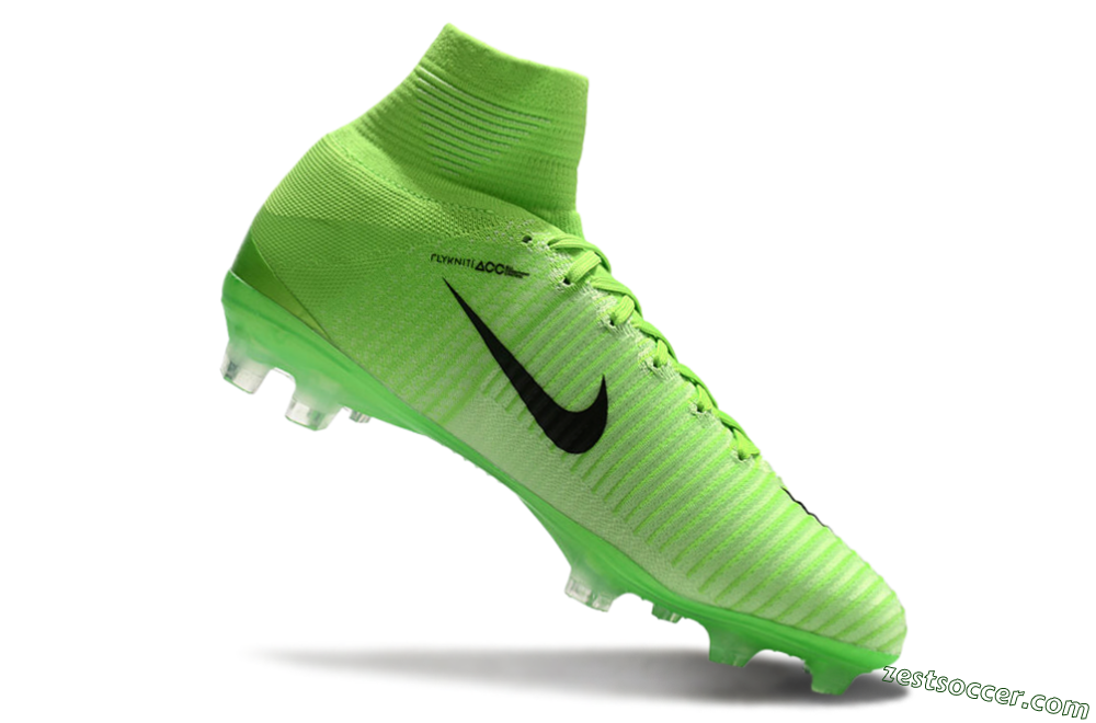 Nike Zoom Superfly 5 Elite FG High-Tops Soccer Cleats - Yellow/Black 4
