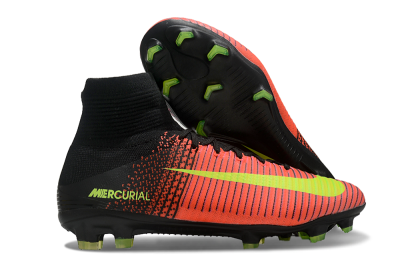 Nike Zoom Superfly 5 Elite FG High-Tops Soccer Cleats - Red/Black/Yellow