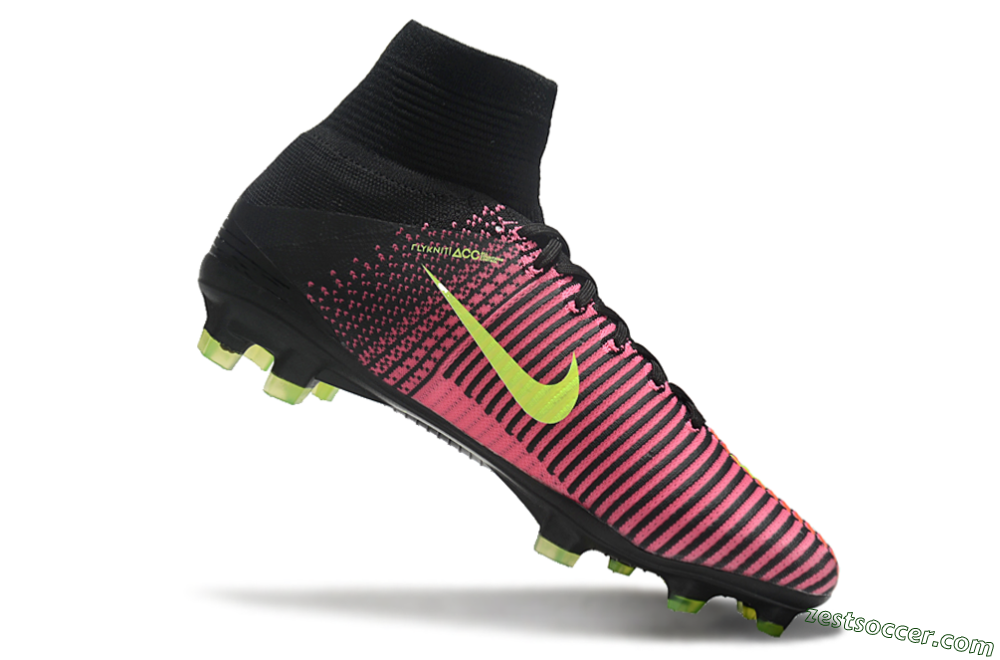 Nike Zoom Superfly 5 Elite FG High-Tops Soccer Cleats - Red/Black/Yellow 4