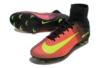 Nike Zoom Superfly 5 Elite FG High-Tops Soccer Cleats - Red/Black/Yellow