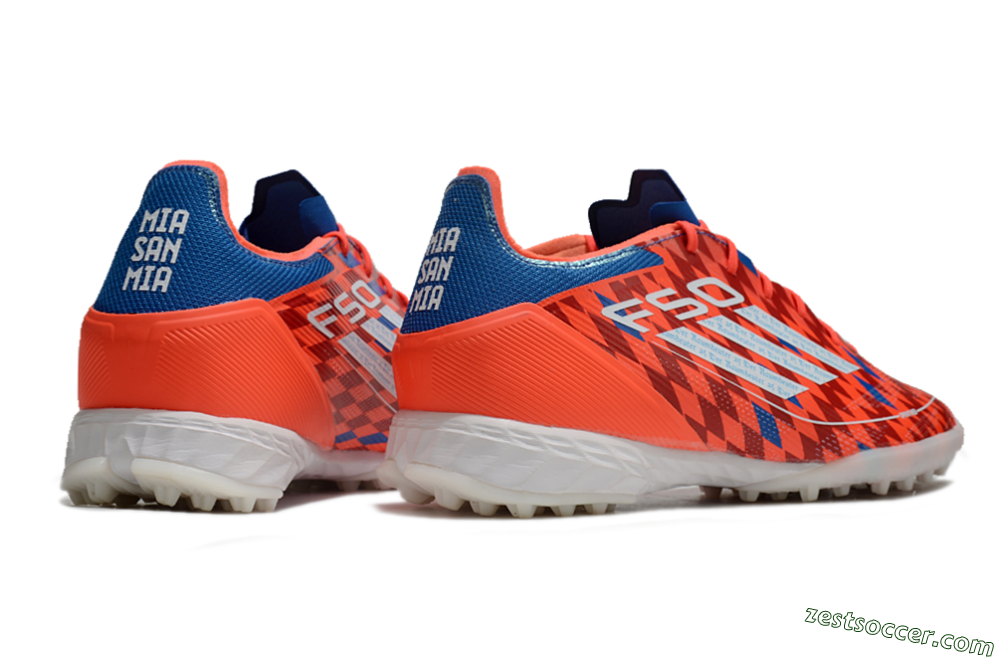 Adidas F50 Pro TF Low-Tops Soccer Shoes - Red/White/Blue 6