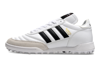 Adidas Mundial Team Astro TF Low-Tops Soccer Shoes - White/Black/Gold