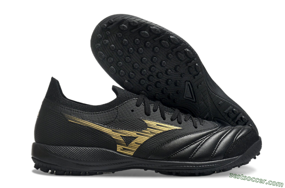 Mizuno Morelia Neo Sala M8 TF Low-Tops Soccer Shoes - Black/Gold 0