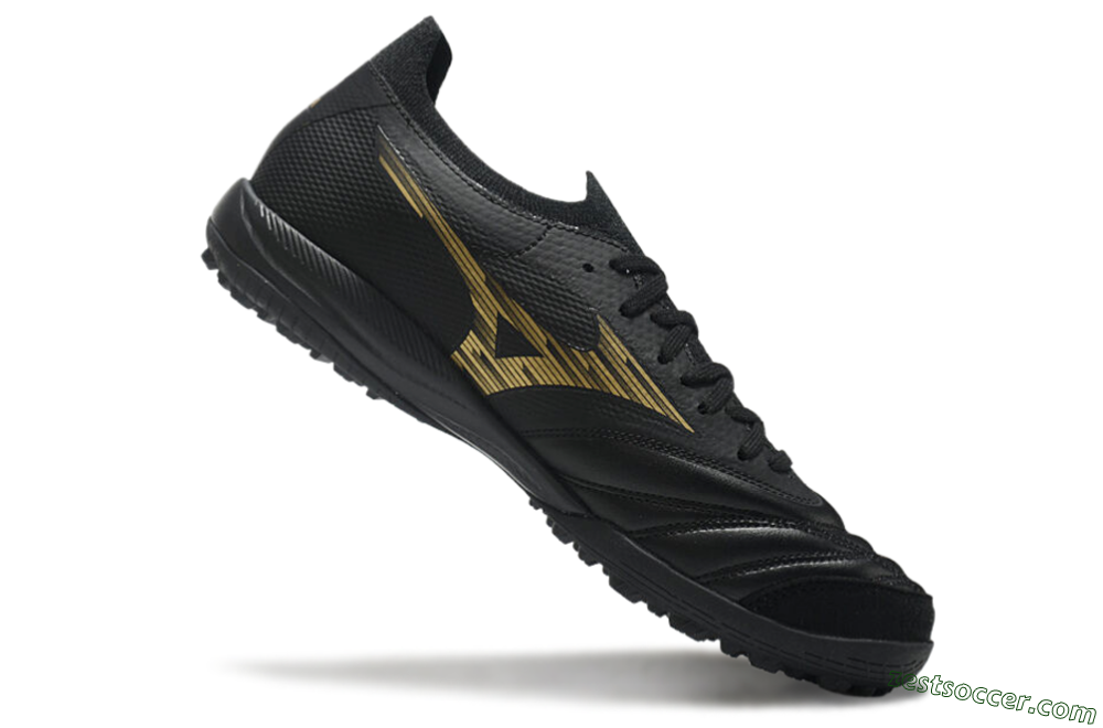 Mizuno Morelia Neo Sala M8 TF Low-Tops Soccer Shoes - Black/Gold 4