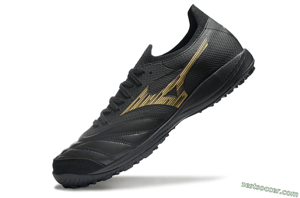 Mizuno Morelia Neo Sala M8 TF Low-Tops Soccer Shoes - Black/Gold 5