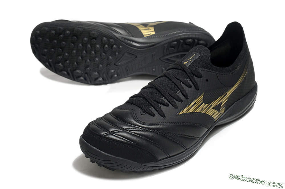 Mizuno Morelia Neo Sala M8 TF Low-Tops Soccer Shoes - Black/Gold 3