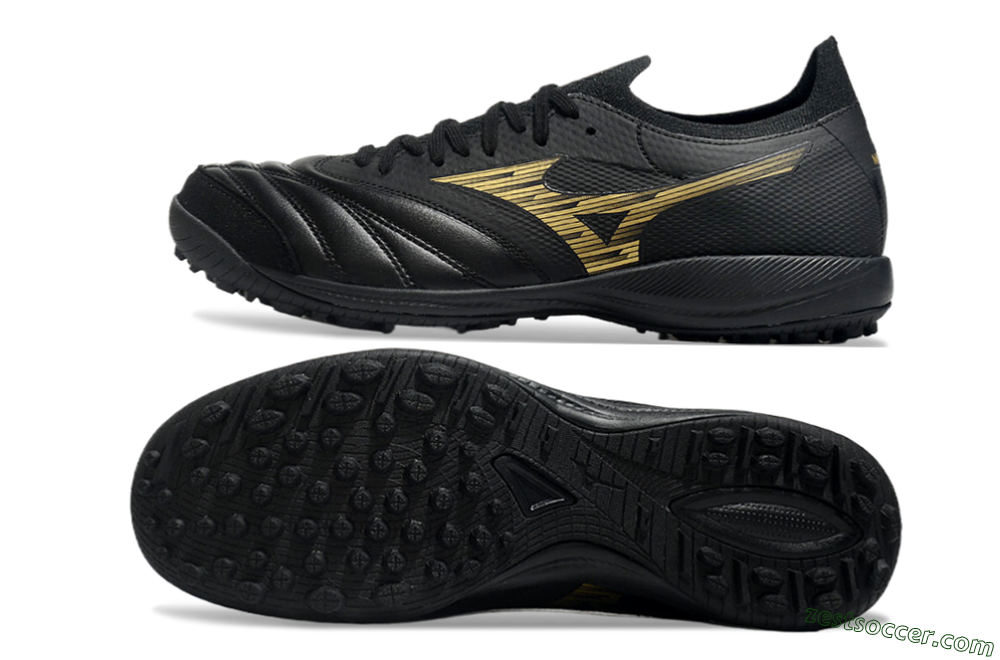Mizuno Morelia Neo Sala M8 TF Low-Tops Soccer Shoes - Black/Gold 1