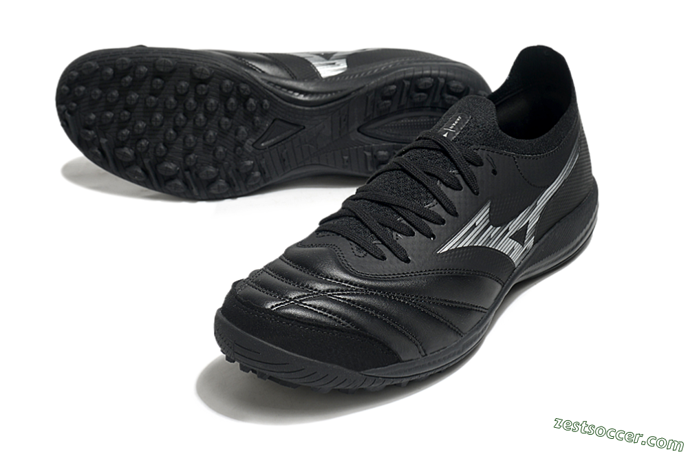 Mizuno Morelia Neo Sala M8 TF Low-Tops Soccer Shoes - Black/White 3