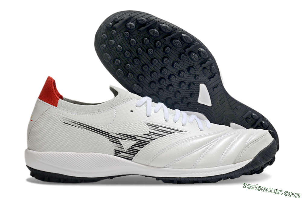 Mizuno Morelia Neo Sala M8 TF Low-Tops Soccer Shoes - Beige/Black/Red 0