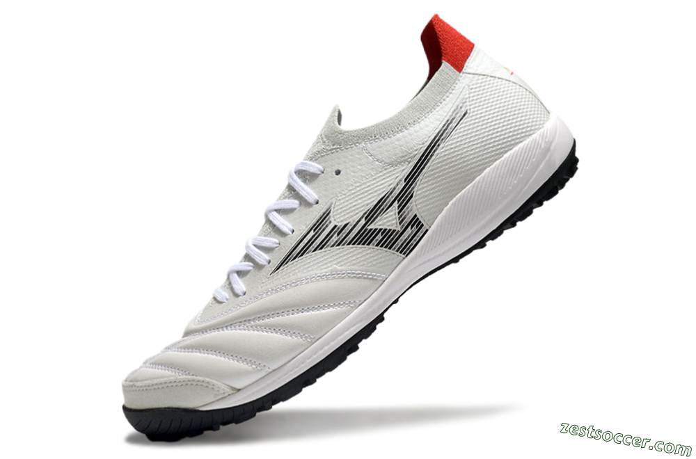 Mizuno Morelia Neo Sala M8 TF Low-Tops Soccer Shoes - Beige/Black/Red 5