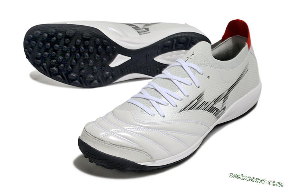 Mizuno Morelia Neo Sala M8 TF Low-Tops Soccer Shoes - Beige/Black/Red 3