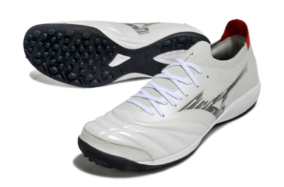 Mizuno Morelia Neo Sala M8 TF Low-Tops Soccer Shoes - Beige/Black/Red