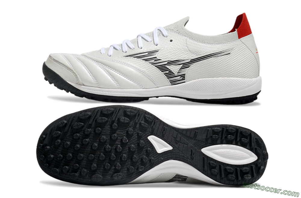 Mizuno Morelia Neo Sala M8 TF Low-Tops Soccer Shoes - Beige/Black/Red 1
