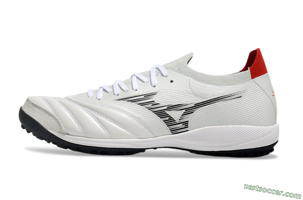 Mizuno Morelia Neo Sala M8 TF Low-Tops Soccer Shoes - Beige/Black/Red 2