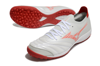 Mizuno Morelia Neo Sala M8 TF Low-Tops Soccer Shoes - Beige/Red/White
