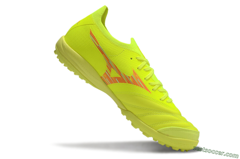 Mizuno Morelia Neo Sala M8 TF Low-Tops Soccer Shoes - Yellow/Red 4