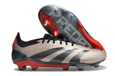 Adidas Predator 24 Elite SG Low-Tops Soccer Cleats - Gold/Blue/Red