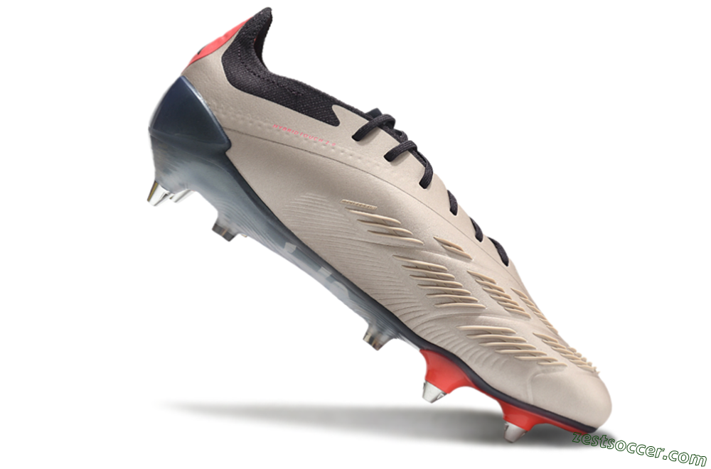 Adidas Predator 24 Elite SG Low-Tops Soccer Cleats - Gold/Blue/Red 4