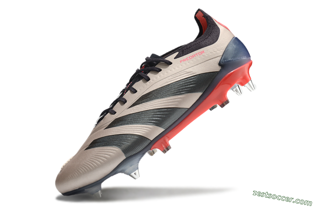 Adidas Predator 24 Elite SG Low-Tops Soccer Cleats - Gold/Blue/Red 5