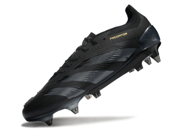 Adidas Predator 24 Elite SG Low-Tops Soccer Cleats - Black/Silver