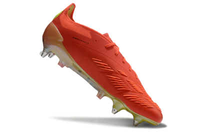 Adidas Predator 24 Elite SG Low-Tops Soccer Cleats - Red/Black/Yellow