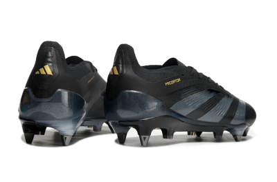Adidas Predator 24 Elite SG Low-Tops Soccer Cleats - Black/Silver/Gold