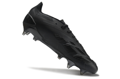 Adidas Predator 24 Elite SG Low-Tops Soccer Cleats - Black/Silver/Gold