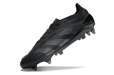 Adidas Predator 24 Elite SG Low-Tops Soccer Cleats - Black/Silver/Gold