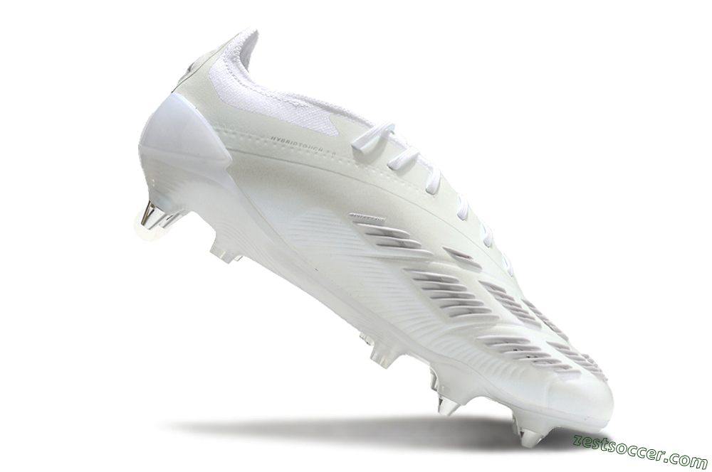 Adidas Predator 24 Elite SG Low-Tops Soccer Cleats - Beige/White/Silver 4