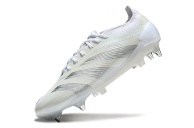 Adidas Predator 24 Elite SG Low-Tops Soccer Cleats - Beige/White/Silver