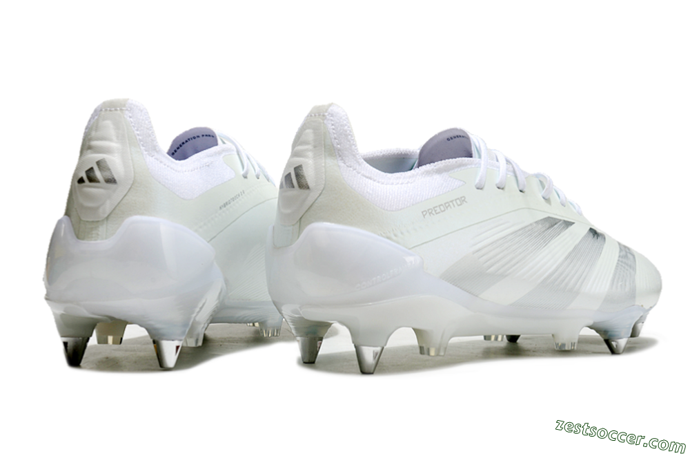 Adidas Predator 24 Elite SG Low-Tops Soccer Cleats - Beige/White/Silver 6