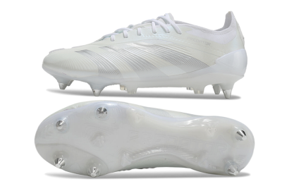 Adidas Predator 24 Elite SG Low-Tops Soccer Cleats - Beige/White/Silver