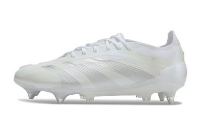 Adidas Predator 24 Elite SG Low-Tops Soccer Cleats - Beige/White/Silver