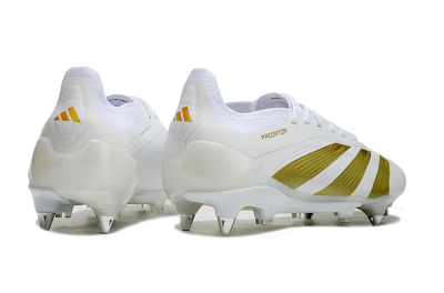 Adidas Predator 24 Elite SG Low-Tops Soccer Cleats - Beige/White/Gold