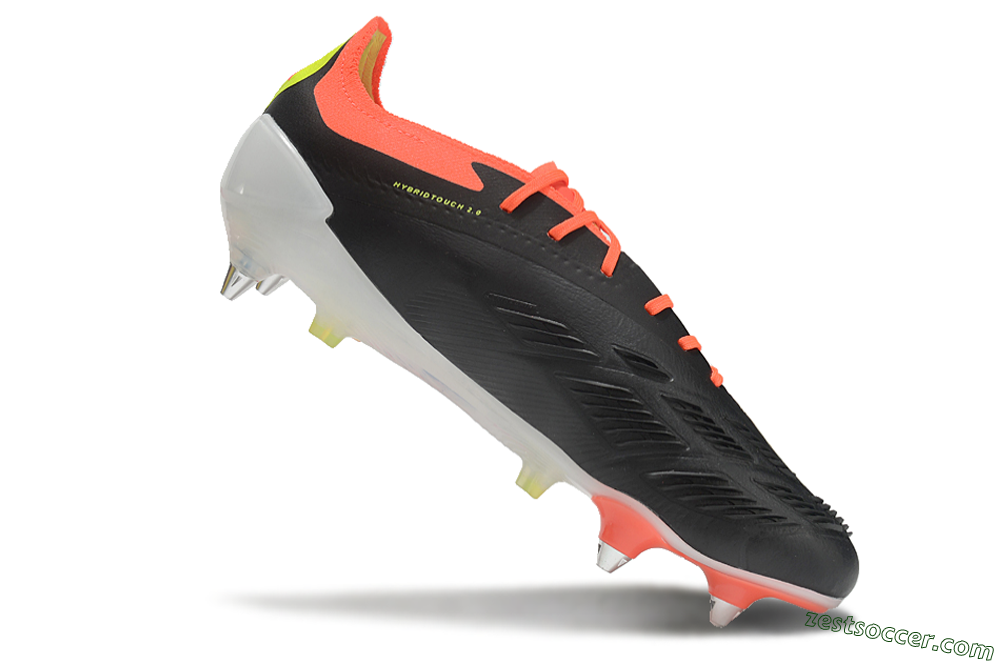 Adidas Predator 24 Elite SG Low-Tops Soccer Cleats - Black/White/Red 4