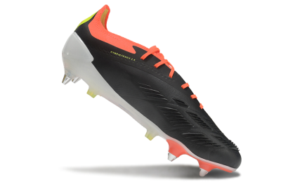 Adidas Predator 24 Elite SG Low-Tops Soccer Cleats - Black/White/Red