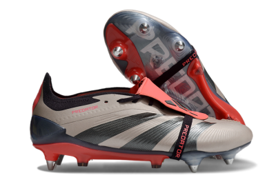 Adidas Predator Elite Foldover Tongue SG Low-Tops Soccer Cleats - Gold/Blue/Red