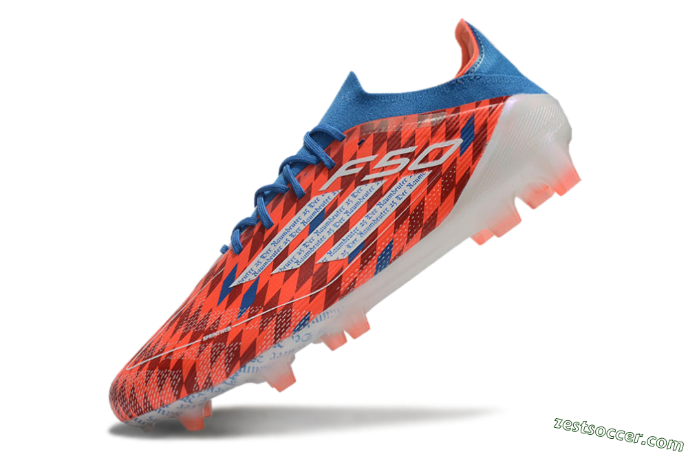 Adidas F50 Elite FG Low-Tops Soccer Cleats - Red/White/Blue 5