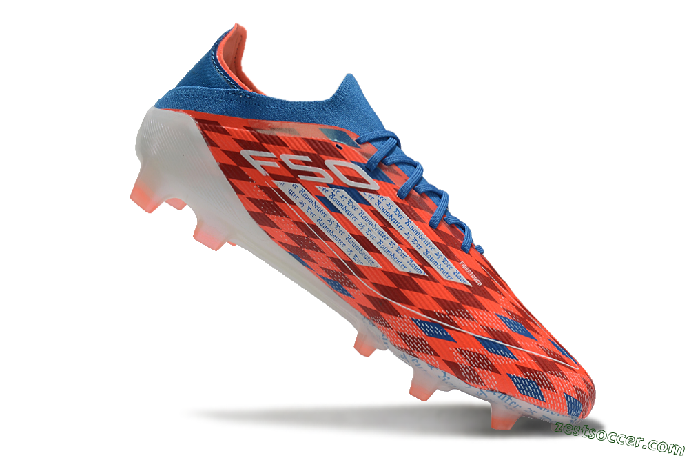 Adidas F50 Elite FG Low-Tops Soccer Cleats - Red/White/Blue 4