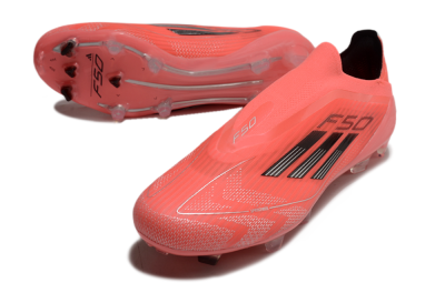 Adidas F50 Elite Laceless FG Low-Tops Soccer Cleats - Red/Black