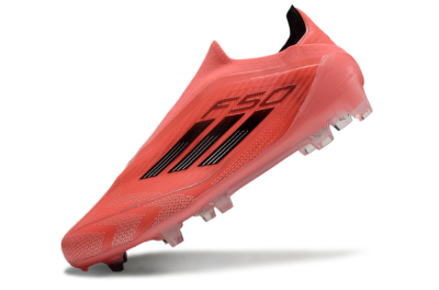 Adidas F50 Elite Laceless FG Low-Tops Soccer Cleats - Red/Black