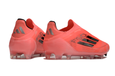 Adidas F50 Elite Laceless FG Low-Tops Soccer Cleats - Red/Black