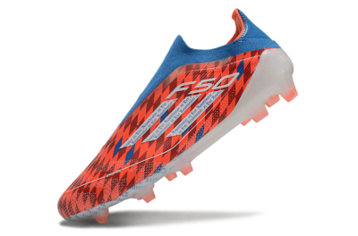 Adidas F50 Elite Laceless FG Low-Tops Soccer Cleats - Red/White/Blue
