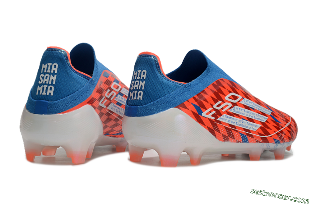 Adidas F50 Elite Laceless FG Low-Tops Soccer Cleats - Red/White/Blue 6