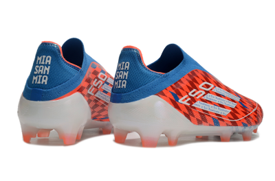 Adidas F50 Elite Laceless FG Low-Tops Soccer Cleats - Red/White/Blue