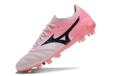 Mizuno Morelia Neo 4 FG Low-Tops Soccer Cleats - Pink/Black/White